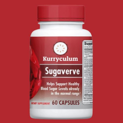 Kurryculum SugaVerve Gluten-Free Sugar Support Dietary Supplements with Cinnamon, 60 Count